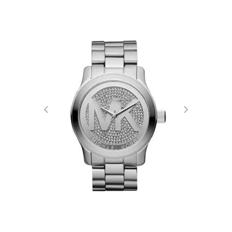 michael kors double glitz runway watch|Michael Kors Oversized 45mm Runway Double Glitz Silver .